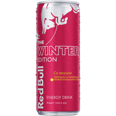 Энергетический напиток Red Bull The Winter Edition груша-корица, 250мл