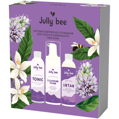 Подарочный набор Jully Bee комплексное очищение для сухой и нормальной кожи лица