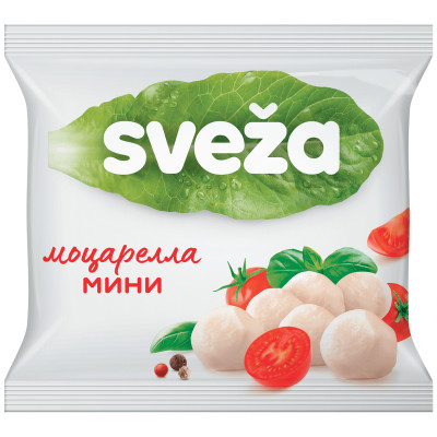 Сыр Савушкин Моцарелла Мини Свежа мягкий 45%, 250г