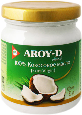 Масло кокосовое Aroy-D Extra Virgin 1, 180мл