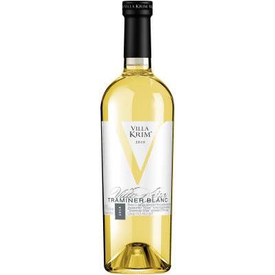 Вино Villa Krim Traminer Blanc блое полусладкое 12%, 750мл