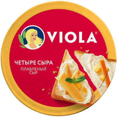Сыр плавленый viola «четыре сыра», 130 г