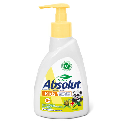 Мыло жидкое детское Absolut Kids с чередой гипоаллергенное, 250мл