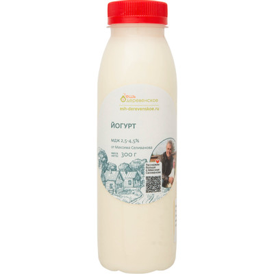 Йогурт Ешь Деревенское питьевой 2.5-4.5%, 300мл