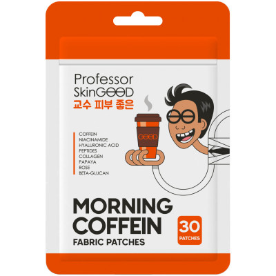 Патчи Professor Skingood тканевые с кофеином, 30шт