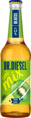 Напиток пивной Dr.Diesel Лайм и киви 6%, 450мл