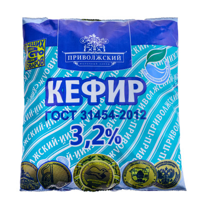Кефир Приволжское 3.2%, 450мл