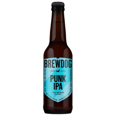 Пиво BrewDog Punk IPA светлое фильтрованное 5.6%, 330мл
