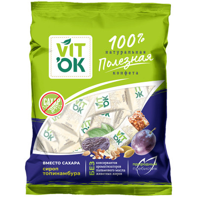 Конфеты Vitok с топинамбуром, 120г