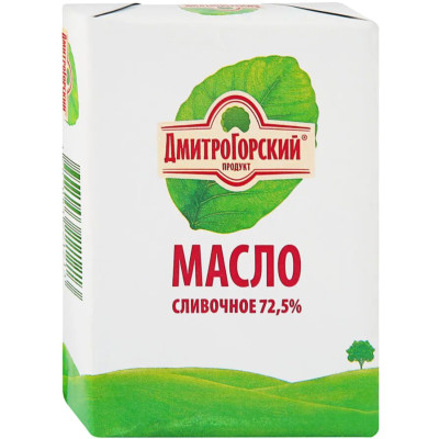 Масло сладкосливочное Дмитрогорский Продукт Крестьянское 72.5%, 180г