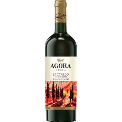 Вино Agora Бастардо красное сухое 11-12%, 750мл