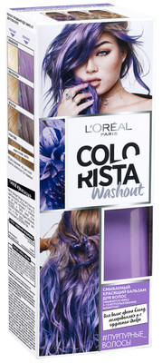 Красящий бальзам для волос L'Oreal Paris Colorista Washout пурпурные волосы, 80мл