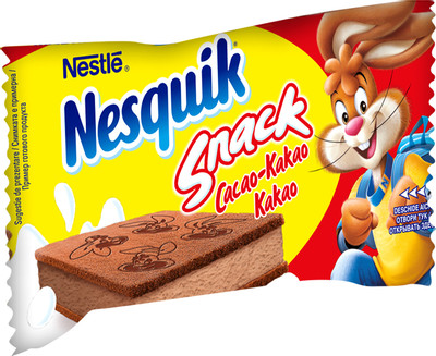 Пирожное бисквитное Nestle Nesquik с какао и молочным кремом, 26г