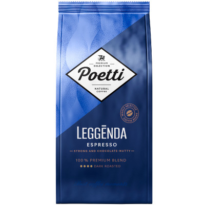 Кофе Poetti Leggenda Espresso натуральный жареный в зернах, 1000г
