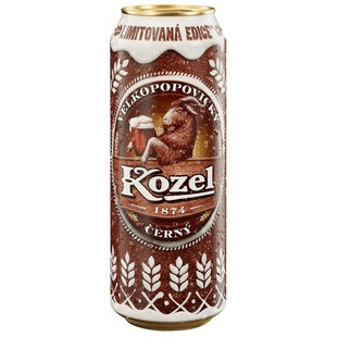 Пиво Velkopopovicky Kozel тёмное 3.7%, 450мл