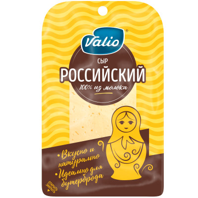Сыр полутвёрдый Viola Российский 50%, 120г