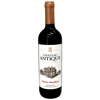 Вино Chateau Antique Merlot Moelleux красное полусладкое 10.5-12.5%, 750мл