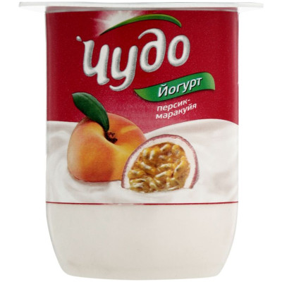 Йогурт Чудо маракуйя-персик 2.5%, 125г