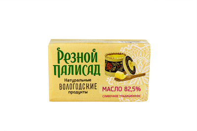 Масло сливочное Резной Палисад Традиционное 82.5%, 160г