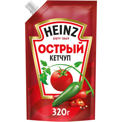 Кетчуп Heinz острый, 320г