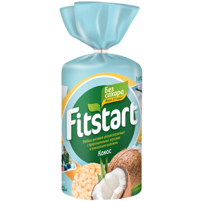Хлебцы Fitstart Кокос рисовые, 100г