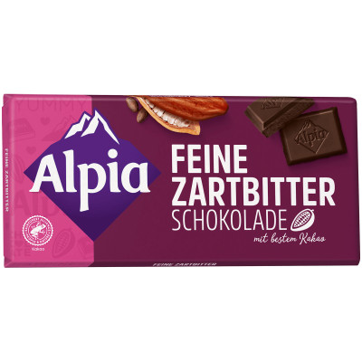 Шоколад Alpia тёмный, 100г