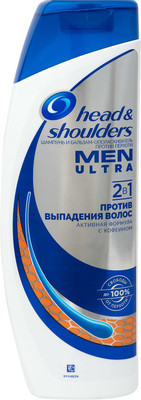 Шампунь-бальзам-ополаскиватель Head&Shoulders против выпадения волос 2в1, 400мл