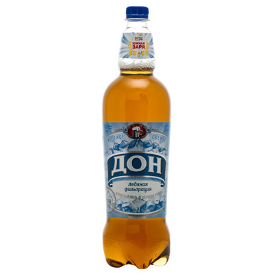 Пиво Дон Ледяное светлое 4.2%, 1.35л