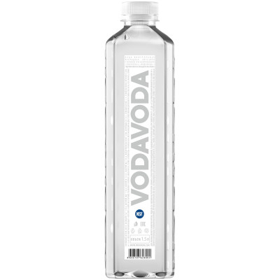 Вода Vodavoda минеральная природная питьевая столовая негазированная, 1.5л