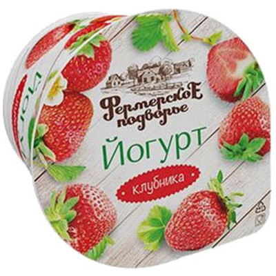 Йогурт Фермерский Продукт с клубникой 2.5%, 300г
