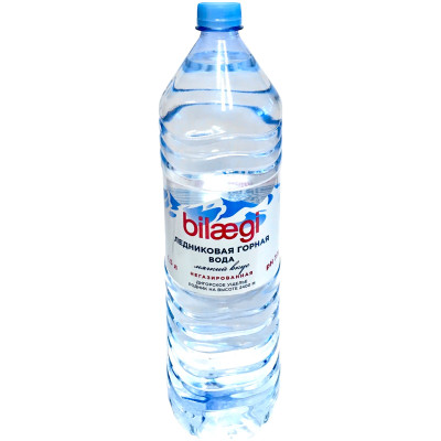 Вода Bilaegi природная питьевая ледниковая горная негазированная, 1.5л