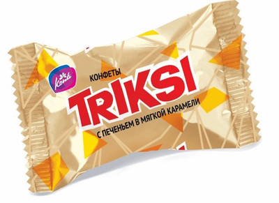 Конфеты Konti Triksi с печеньем в мягкой карамели