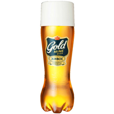 Пиво Gold Mine Beer Премиум светлое фильтрованное 4.6%, 1.42л