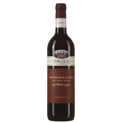 Вино Nikala 1862 Алазанская Долина красное полусладкое 11.5%, 750мл