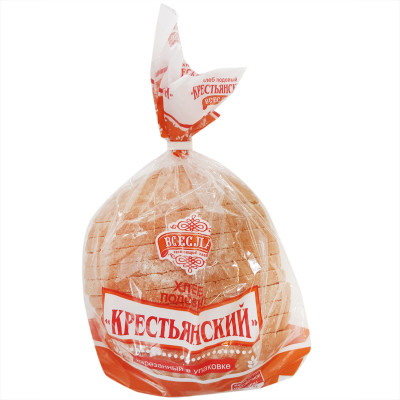 Хлеб Всеслав Крестьянский подовый нарезанный, 500г
