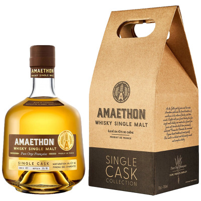 Виски Amaethon односолодовый французский 45% в подарочная упаковка, 700мл