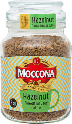 Кофе Moccona Hazelnut растворимый с ароматом лесного ореха, 95г