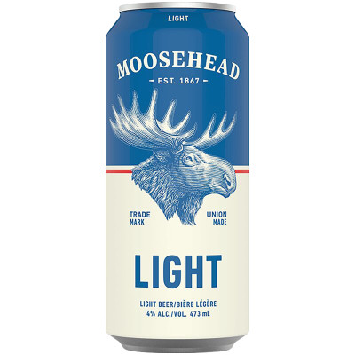 Пиво Moosehead Light светлое фильтрованное пастеризованное 4.0 %, 473мл