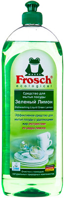 Средство для мытья посуды Frosch зелёный лимон, 1л