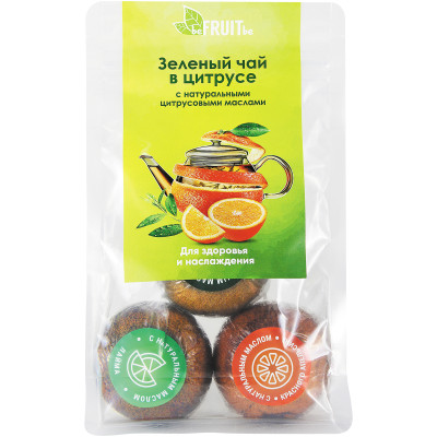 Чай Befruitbe 3 вкуса зелёный в цитрусе, 150г