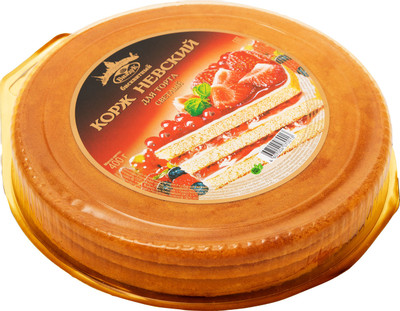 Коржи для торта Виадук Невские бисквитные светлые, 400г