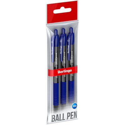 Ручка Berlingo Classic Pro шариковая 0,7мм, 3шт