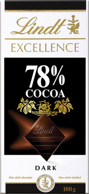 Шоколад горький Lindt Excellence 78%, 100г
