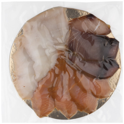 Рыбное ассорти палтус-форель-марлин холодного копчения, 250г