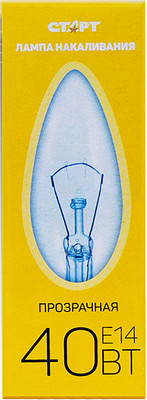 Лампа накаливания Старт ДС 40Вт Е14