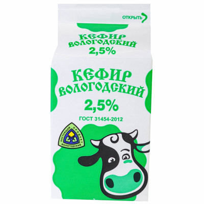 Кефир Северное Молоко Вологодский 2.5%, 500мл