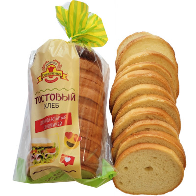 Хлеб Калужский Хлеб тостовый подовый в нарезке, 250г