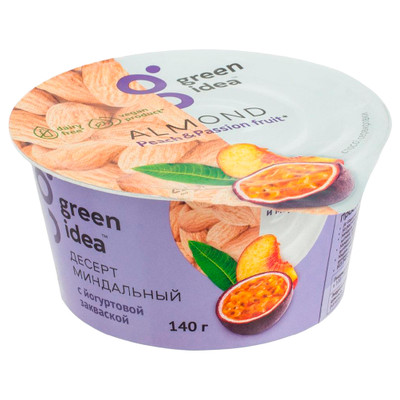 Десерт миндальный Green Idea с йогуртовой закваской, 140г