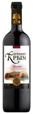 Вино Древний Крым Крымское красное полусладкое 9-11%, 750мл