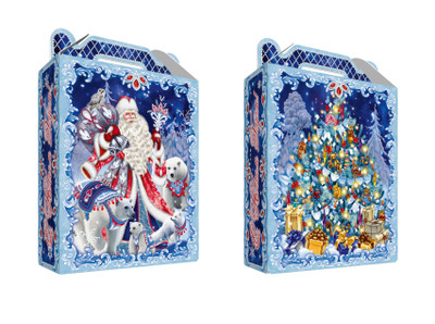 Коробка Подарок Зимушка-Зима с Дедом Морозом